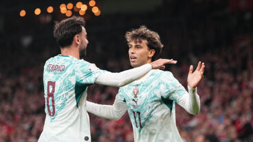 Nem zavart be C. Ronaldo távozása, négy gólt rúgott, és győzött a portugál válogatott